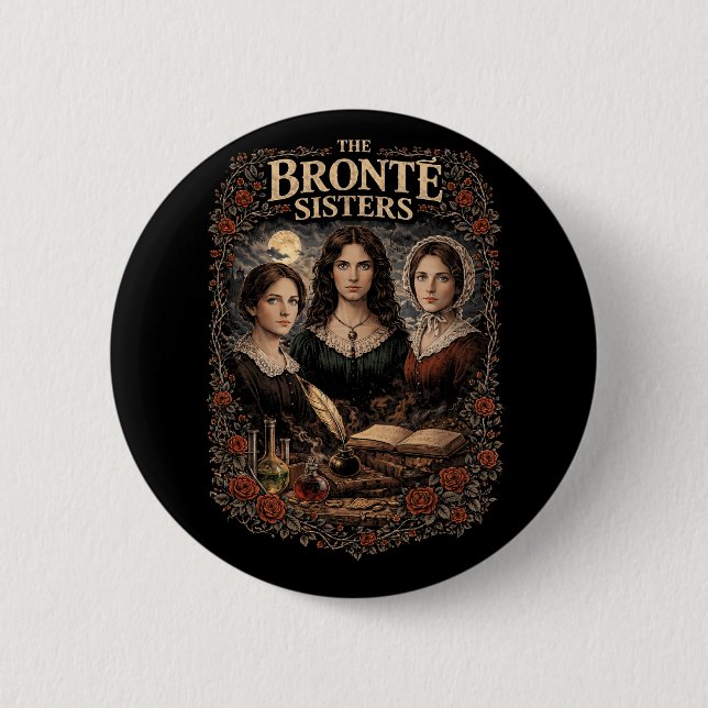 Badge Rond 5 Cm Les Sœurs Brontë (Devant)