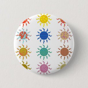 Badge Rond 5 Cm Les soleils modelés