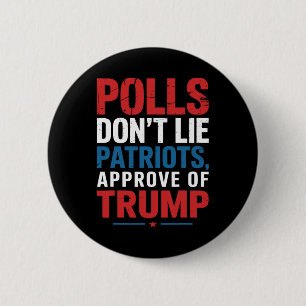 Badge Rond 5 Cm Les sondages ne mentent pas que les patriotes appr