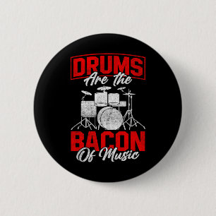 Badge Rond 5 Cm Les Tambours Sont Le Con De La Musique Barbecue Vi