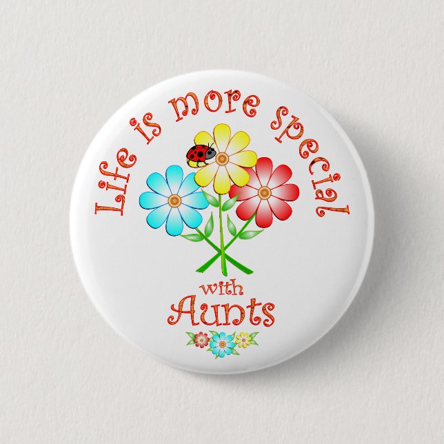 Badge Rond 5 Cm Les tantes sont spéciales (Devant)