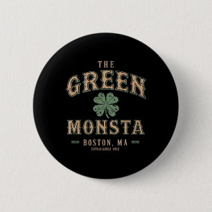 Badge Rond 5 Cm Les tenues de Green Monsta St Patricks Day Boston
