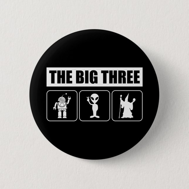 Badge Rond 5 Cm Les trois grands (Devant)