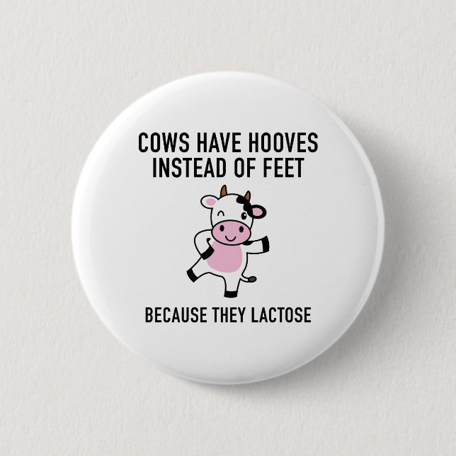 Badge Rond 5 Cm Les vaches ont des vaches (Devant)