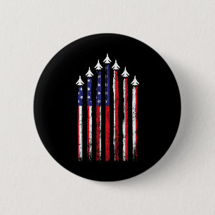 Badge Rond 5 Cm Les vétérans américains de l'armée de l'air 4 juil