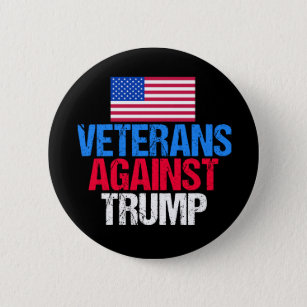 Badge Rond 5 Cm Les vétérans contre Donald Trump