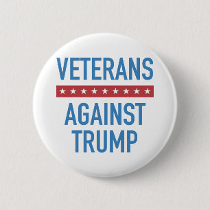 Badge Rond 5 Cm Les vétérans contre Trump