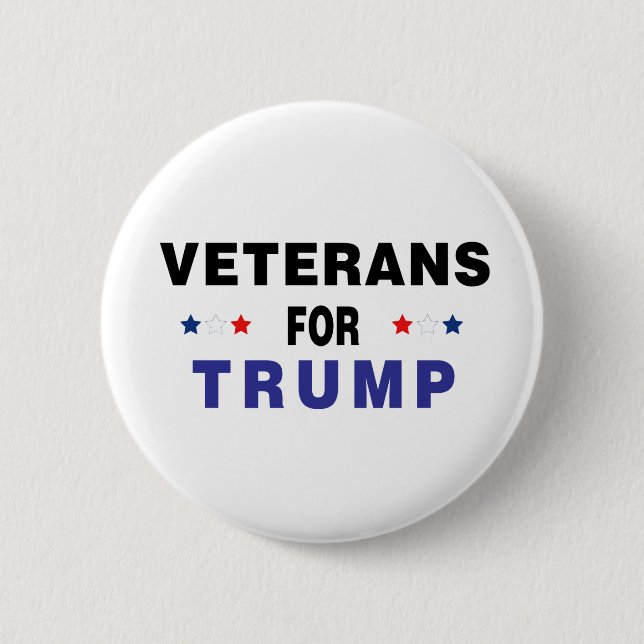 Badge Rond 5 Cm Les vétérans de Trump (Devant)