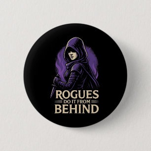Badge Rond 5 Cm Les Voyous Le Font Par Derrière Drôle Rpg Jeu De S