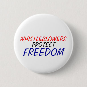 Badge Rond 5 Cm Les Whistleblowers protègent la liberté