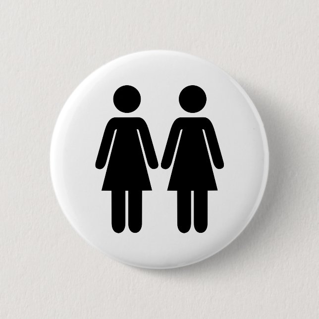 Badge Rond 5 Cm Lesbienne (Devant)