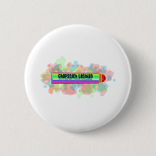 Badge Rond 5 Cm Lesbienne de bâton de pommade pour les lèvres