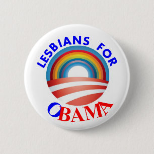 BADGE ROND 5 CM LESBIENNES POUR OBAMA
