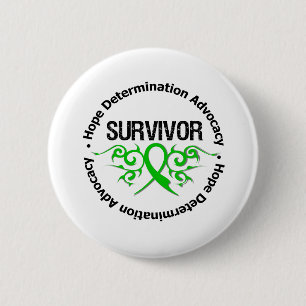 Badge Rond 5 Cm Lésion cérébrale traumatique de survivant