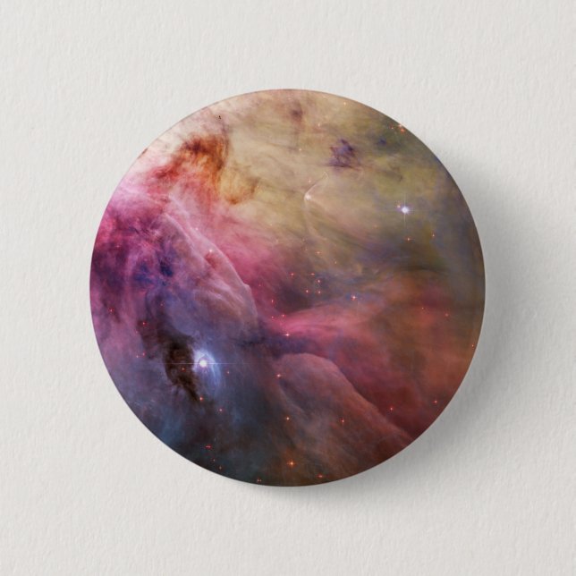 Badge Rond 5 Cm L'espace de Hubble de nébuleuse d'Orion (Devant)
