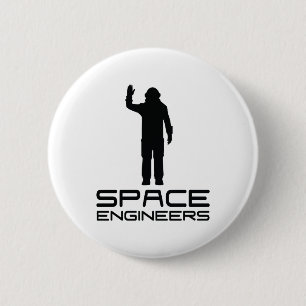 Badge Rond 5 Cm L'espace machine autour du blanc de bouton