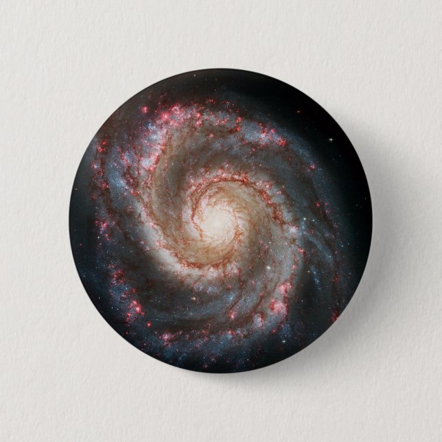 Badge Rond 5 Cm L'espace parfait d'impression de galaxie (Devant)