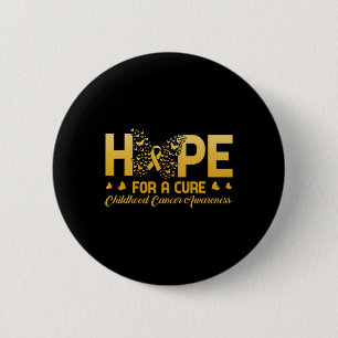 Badge Rond 5 Cm L'Espoir D'Une Lutte Contre Le Cancer Chez L'Enfan