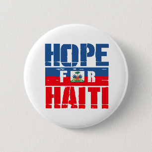 Badge Rond 5 Cm L'espoir pour Haïti