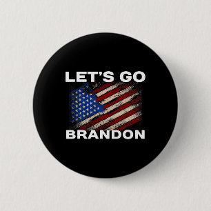 Badge Rond 5 Cm Let#39 ; s Go Brandon Drapeau Joe Biden Donald Tru