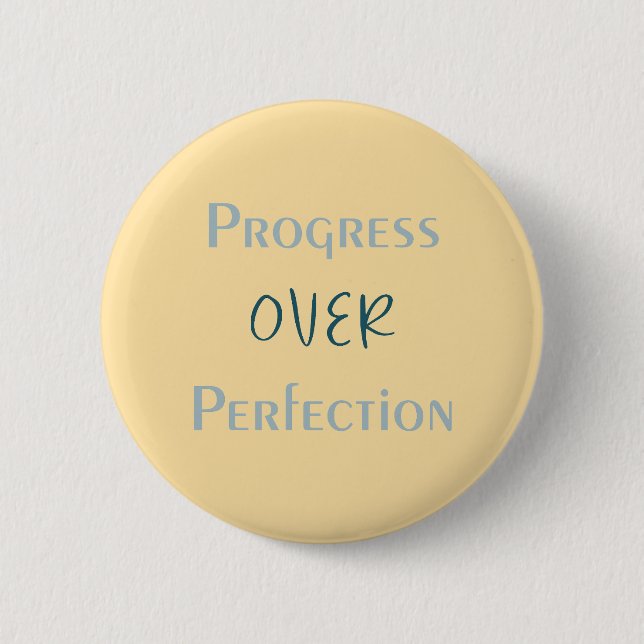 Badge Rond 5 Cm Let the Process Lead the Way Artistic Message (Devant)