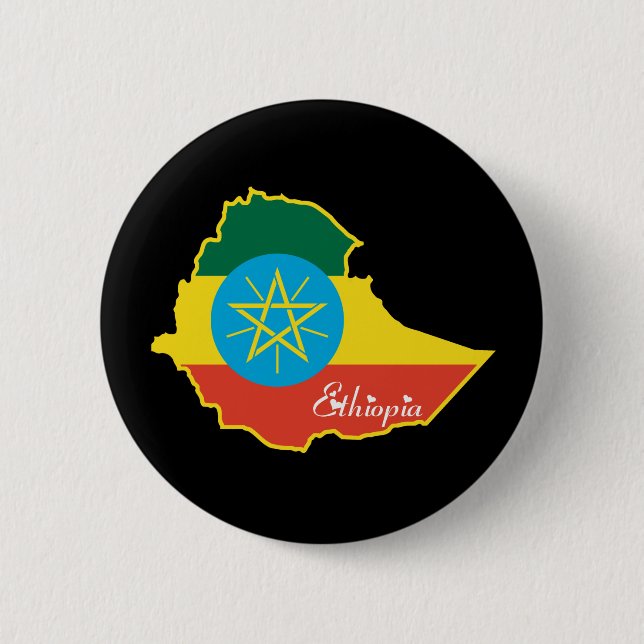 Badge Rond 5 Cm L'Ethiopie fraîche (Devant)