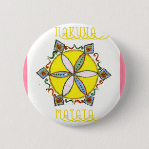 Badge Rond 5 Cm L'étoile à la fabrication de Hakuna Matata