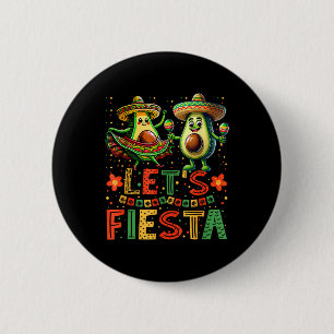 Badge Rond 5 Cm Lets Fiesta 5 Cinco De Mayo Pour Femmes Hommes Gar
