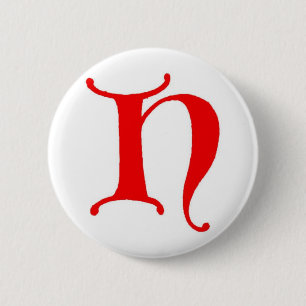 Badge Rond 5 Cm Letter H