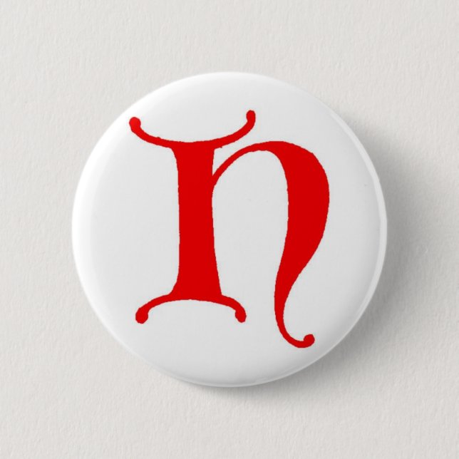 Badge Rond 5 Cm Letter H (Devant)