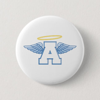Badge Rond 5 Cm Lettre ailée A