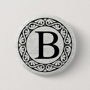 Badge Rond 5 Cm LETTRE Alphabet GRECQUE BÉTA