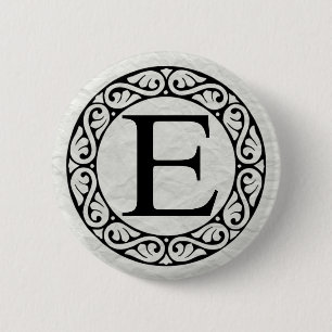 Badge Rond 5 Cm LETTRE AlphabET GRECQUE EPsilon