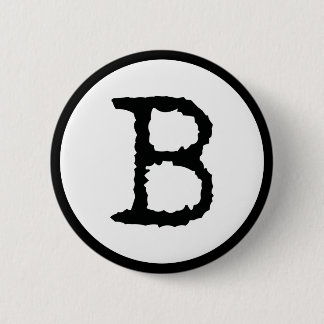 Badge Rond 5 Cm Lettre B