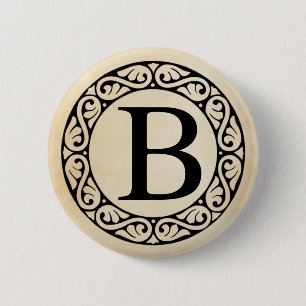 Badge Rond 5 Cm Lettre d'alphabet grec bêta
