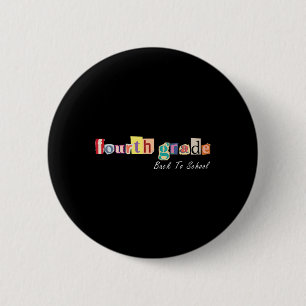 Badge Rond 5 Cm Lettre de mégazine enseignant quatrième année enfa