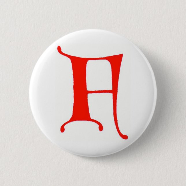 Badge Rond 5 Cm Lettre F (Devant)