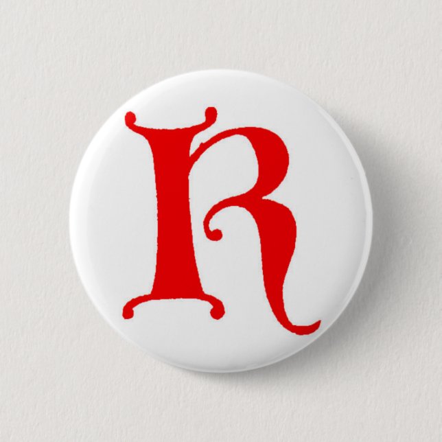Badge Rond 5 Cm Lettre K (Devant)