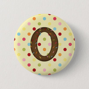 Badge Rond 5 Cm Lettre O