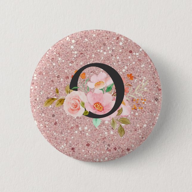 Badge Rond 5 Cm Lettre O (Devant)