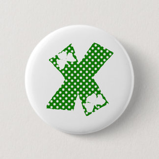 Badge Rond 5 Cm Lettre X