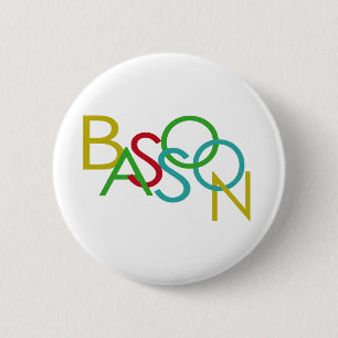 Badge Rond 5 Cm Lettres de BASSON