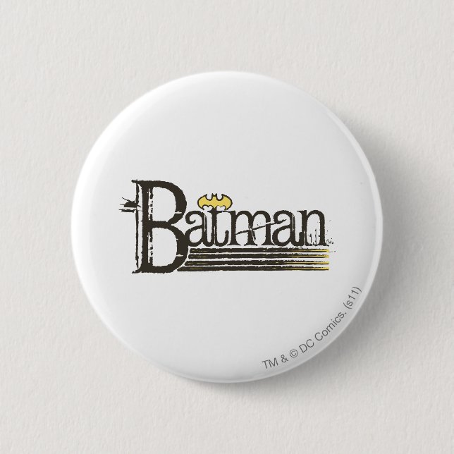 Badge Rond 5 Cm Lettres de démonstration Batman (Devant)