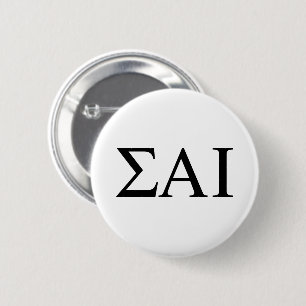 Badge Rond 5 Cm Lettres grecques Sigma Alpha Iota