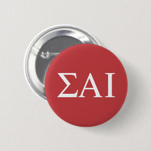 Badge Rond 5 Cm Lettres grecques Sigma Alpha Iota
