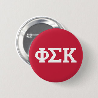 Badge Rond 5 Cm Lettres Phi Sigma Kappa