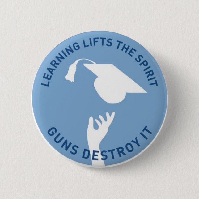 Badge Rond 5 Cm L'étude soulève l'esprit (Devant)