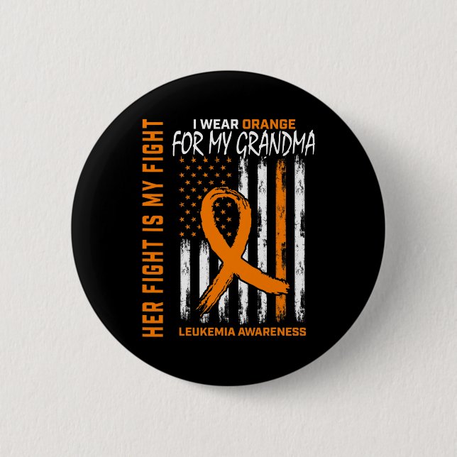 Badge Rond 5 Cm Leucémie Cancer Produits de sensibilisation Drapea (Devant)
