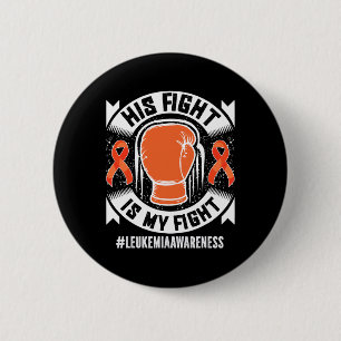 Badge Rond 5 Cm Leucémie Conscience Son Combat Est Mon Combat