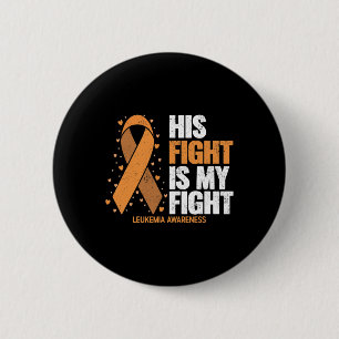 Badge Rond 5 Cm Leucémie Conscience Son Combat Est Mon Combat Leuc